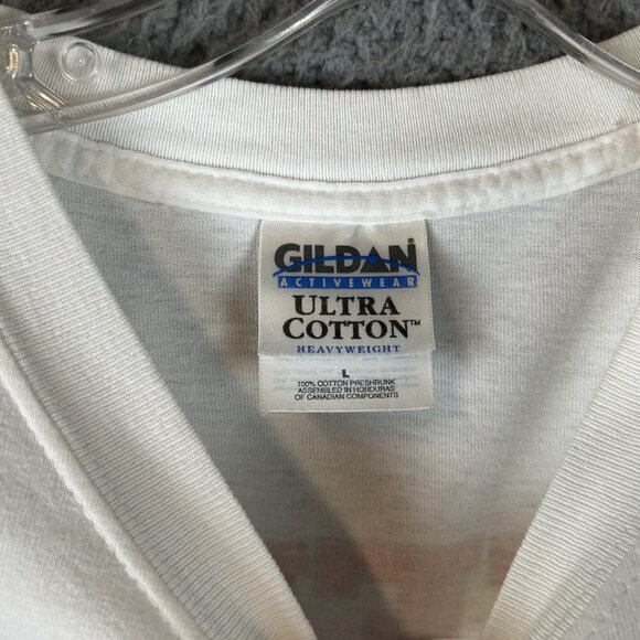 Vintage 2000's NORTH Football T Shirt Size Large "Refuse T Lose" Double Sided - Picture 3 of 5